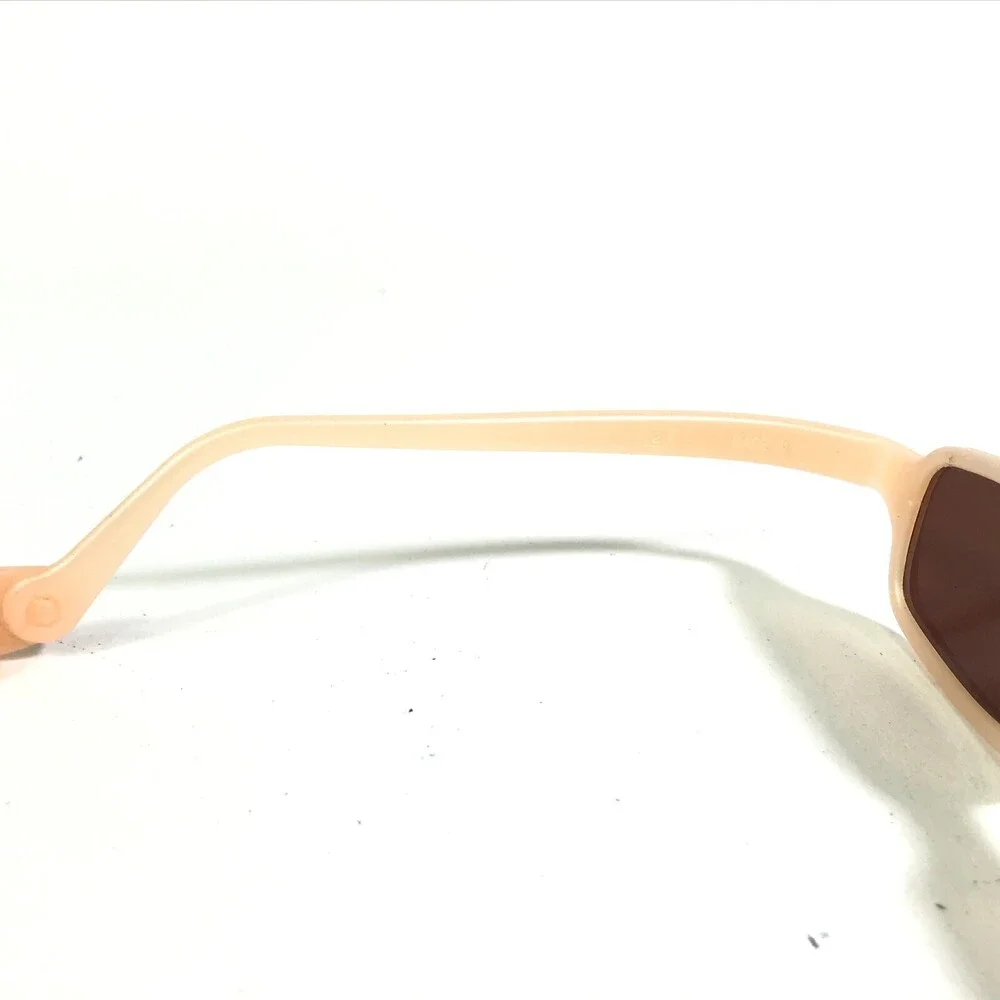 Miraflex Sunglasses NEW BABY 2 Nude Rectangular Frames with Red Lenses